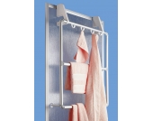 WENKO Handtuchhalter für Tür und Duschkabine Compact, mit 3 Querstangen